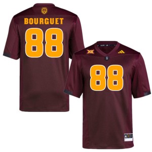 Men Coben Bourguet Maroon Arizona State University #88 Jersey 206221-729