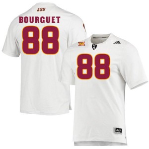 Men Coben Bourguet White Arizona State University #88 Jersey 372701-909