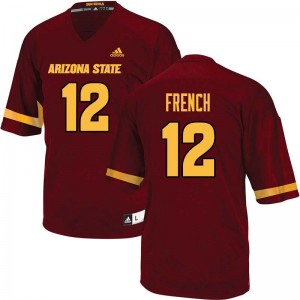 Men Cody French Maroon Arizona State #12 Jersey 723567-926