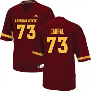 Men Cohl Cabral Maroon Arizona State University #73 Jersey 686959-365