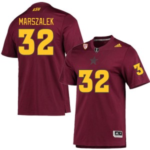 Men Cole Marszalek Maroon Sun Devils #32 Jersey 678092-815