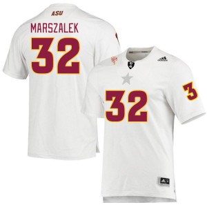 Men Cole Marszalek White Arizona State Sun Devils #32 Jersey 817589-234
