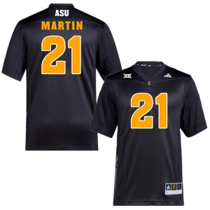 Men Cole Martin Black Arizona State Sun Devils #21 Jersey 200408-246