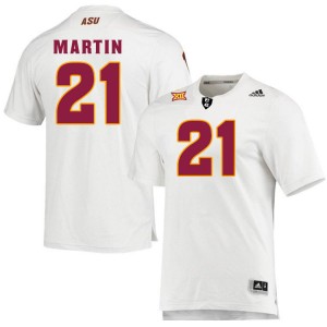 Men Cole Martin White Sun Devils #21 Jersey 417442-535