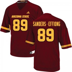 Men Daniel Sanders-Effiong Maroon Arizona State University #89 Jersey 632448-137
