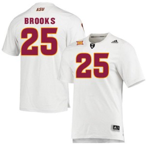 Men DeCarlos Brooks White Arizona State Sun Devils #25 Jersey 525614-319