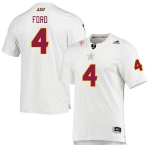 Men Demetries Ford White Arizona State #4 Jersey 799178-412