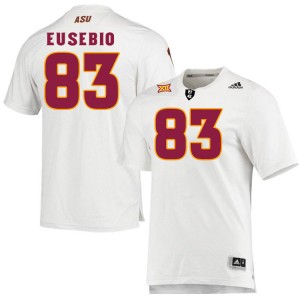 Men Derek Eusebio White Arizona State University #83 Jersey 425103-241