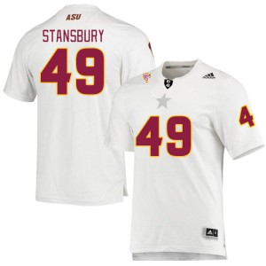 Men Gharin Stansbury White Arizona State Sun Devils #49 Jersey 650396-618