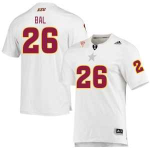 Men Jack Bal White Sun Devils #26 Jersey 925995-382
