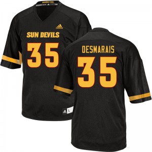 Men Jacob Desmarais Black Sun Devils #35 Jersey 131370-407