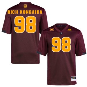 Men Jacob Rich Kongaika Maroon Arizona State #98 Jersey 340476-400