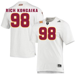 Men Jacob Rich Kongaika White Arizona State Sun Devils #98 Jersey 953536-504