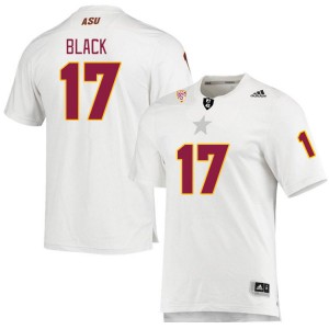 Men Kaleb Black White Arizona State #17 Jersey 660262-733