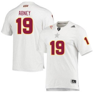 Men Keith Abney White Arizona State #19 Jersey 377020-970