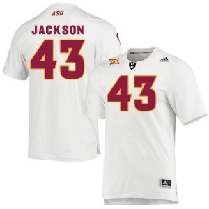 Men Krew Jackson White Arizona State University #43 Jersey 708093-651