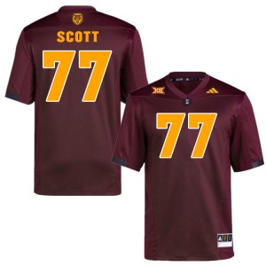 Men Kyle Scott Maroon Sun Devils #77 Jersey 717630-958