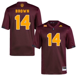 Men Kyson Brown Maroon Sun Devils #14 Jersey 285470-298