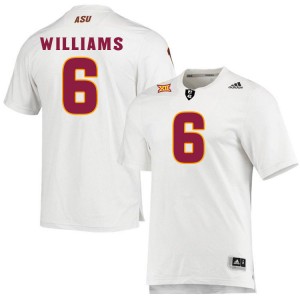 Men Macen Williams White Arizona State #6 Jersey 782018-506