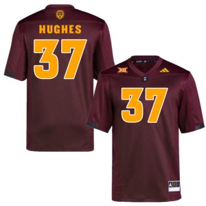 Men Martell Hughes Maroon Arizona State University #37 Jersey 113657-326