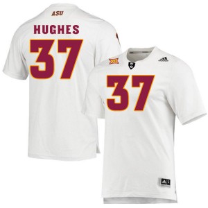 Men Martell Hughes White Sun Devils #37 Jersey 382120-626