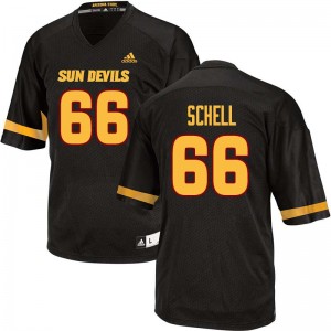 Men Mason Schell Black Arizona State University #66 Jersey 242152-397