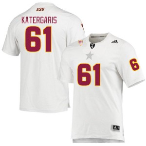 Men Matt Katergaris White Arizona State Sun Devils #61 Jersey 780263-208