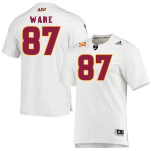 Men Max Ware White Arizona State #87 Jersey 281819-708