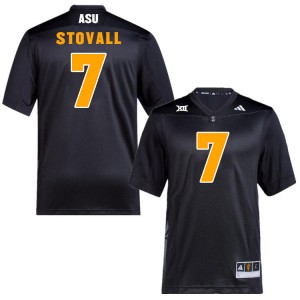 Men Melquan Stovall Black Arizona State Sun Devils #7 Jersey 941066-293