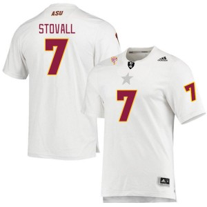 Men Melquan Stovall White Arizona State University #7 Jersey 936624-631