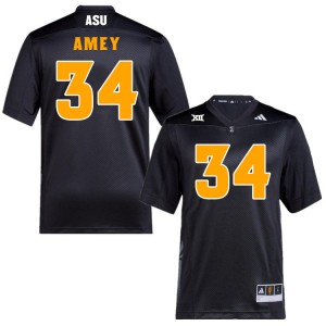 Men Myles Amey Black Arizona State Sun Devils #34 Jersey 184288-760
