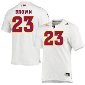 Men Raleek Brown White Sun Devils #23 Jersey 578741-831