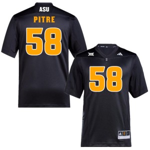 Men Roman Pitre Black Arizona State University #58 Jersey 491064-986