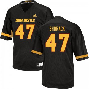 Men Thomas Shorack Black Sun Devils #47 Jersey 984305-509