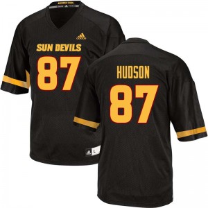 Men Tommy Hudson Black Arizona State Sun Devils #87 Jersey 228423-703