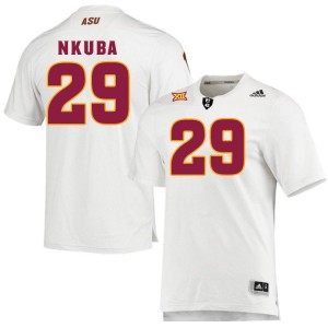Men Tony-Louis Nkuba White Arizona State #29 Jersey 409457-645