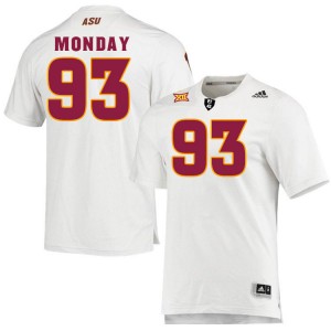 Men Tristan Monday White Arizona State Sun Devils #93 Jersey 409419-118
