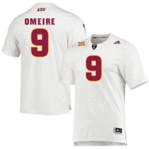 Men Troy Omeire White Arizona State University #9 Jersey 205429-130