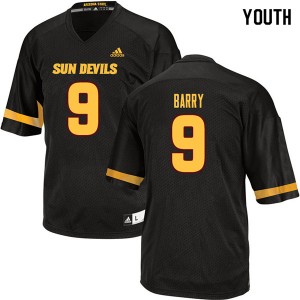 Youth Grayson Barry Black Arizona State University #9 Jersey 392384-444