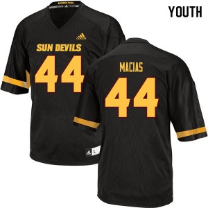 Youth Kevin Macias Black Arizona State University #44 Jersey 397454-236