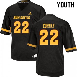 Youth Darien Cornay Black Sun Devils #22 Jersey 254500-704
