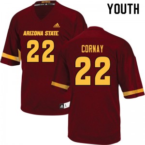 Youth Darien Cornay Maroon Arizona State University #22 Jersey 953216-914