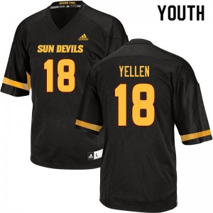 Youth Joey Yellen Black Arizona State Sun Devils #18 Jersey 257485-525
