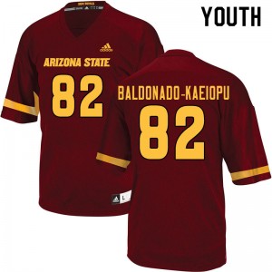 Youth Tyerell Baldonado-Kaeiopu Maroon Arizona State University #82 Jersey 786378-761