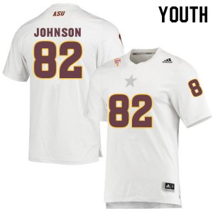 Youth Andre Johnson White Arizona State University #82 Jersey 693331-273