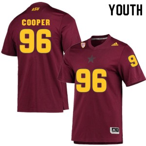 Youth Anthonie Cooper Maroon Arizona State Sun Devils #96 Jersey 236210-596