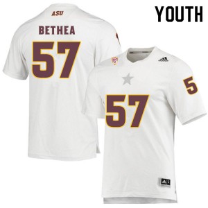 Youth Armon Bethea White Arizona State Sun Devils #57 Jersey 254694-807