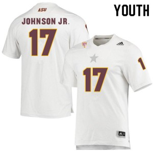 Youth Chad Johnson Jr. White Arizona State University #17 Jersey 493925-898