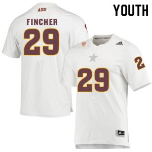 Youth Chandler Fincher White Arizona State #29 Jersey 559038-543