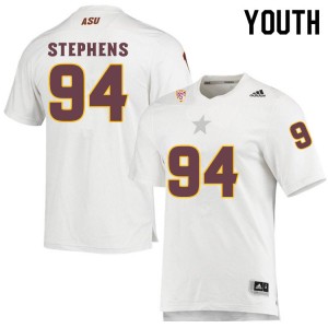 Youth Corey Stephens White Arizona State University #94 Jersey 474842-608